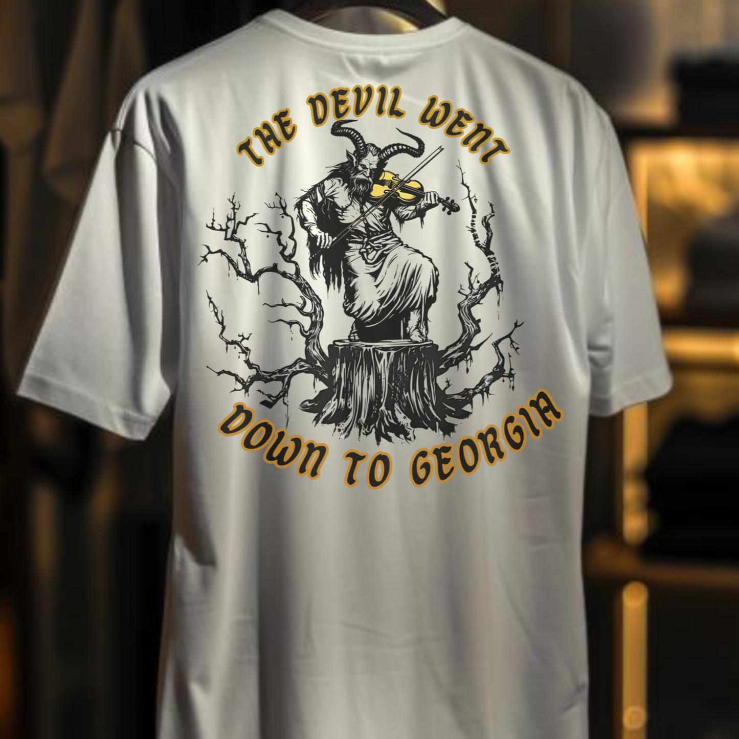 The Devil Went Down to Georgia T-Shirt - Southern Rock Graphic Tee - Music Lover Shirt - Country Music Apparel