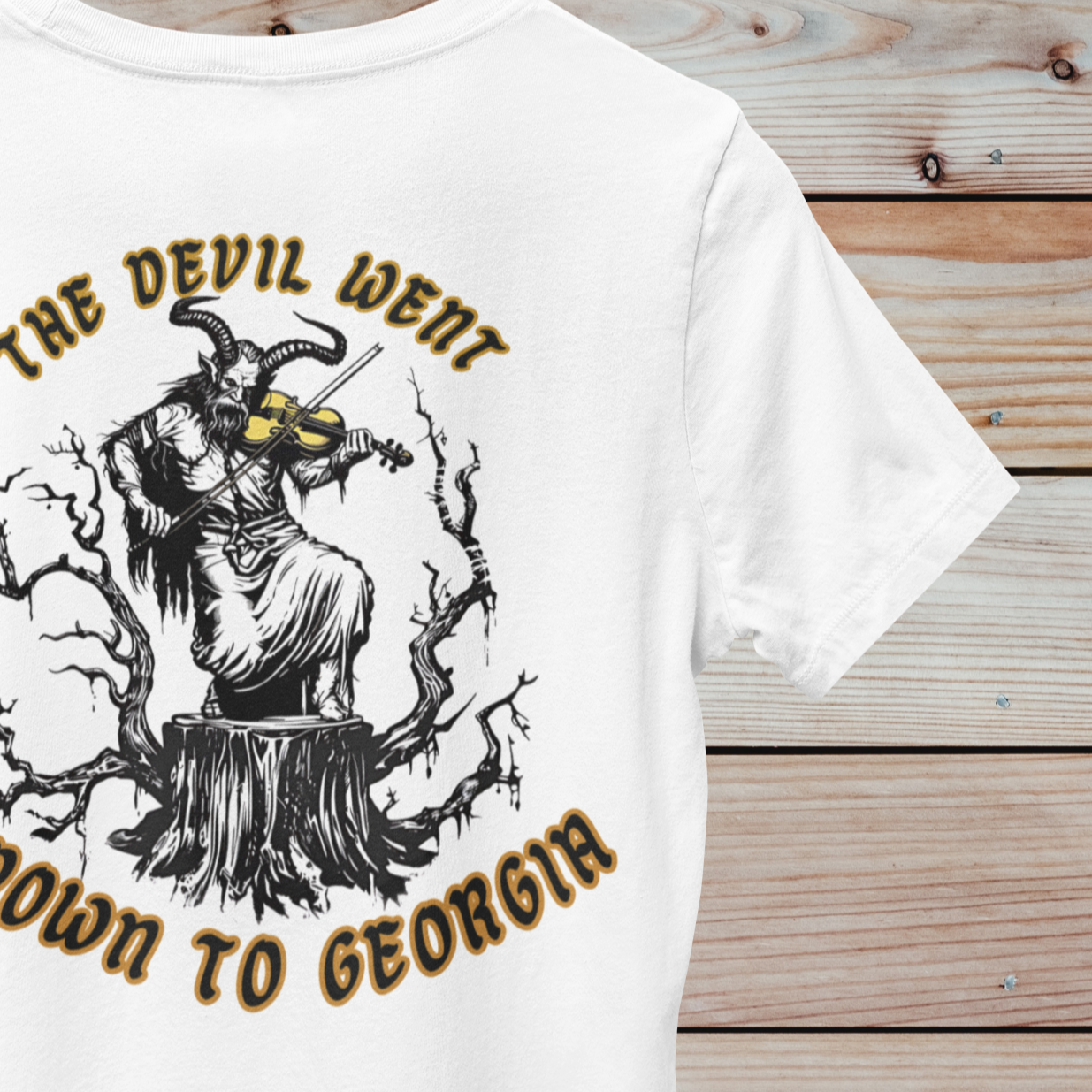 The Devil Went Down to Georgia T-Shirt - Southern Rock Graphic Tee - Music Lover Shirt - Country Music Apparel